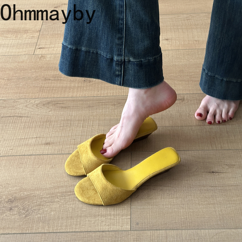 Summer Women's Open Toe Suede  - Summer Clothing Colors ulasan dan harga