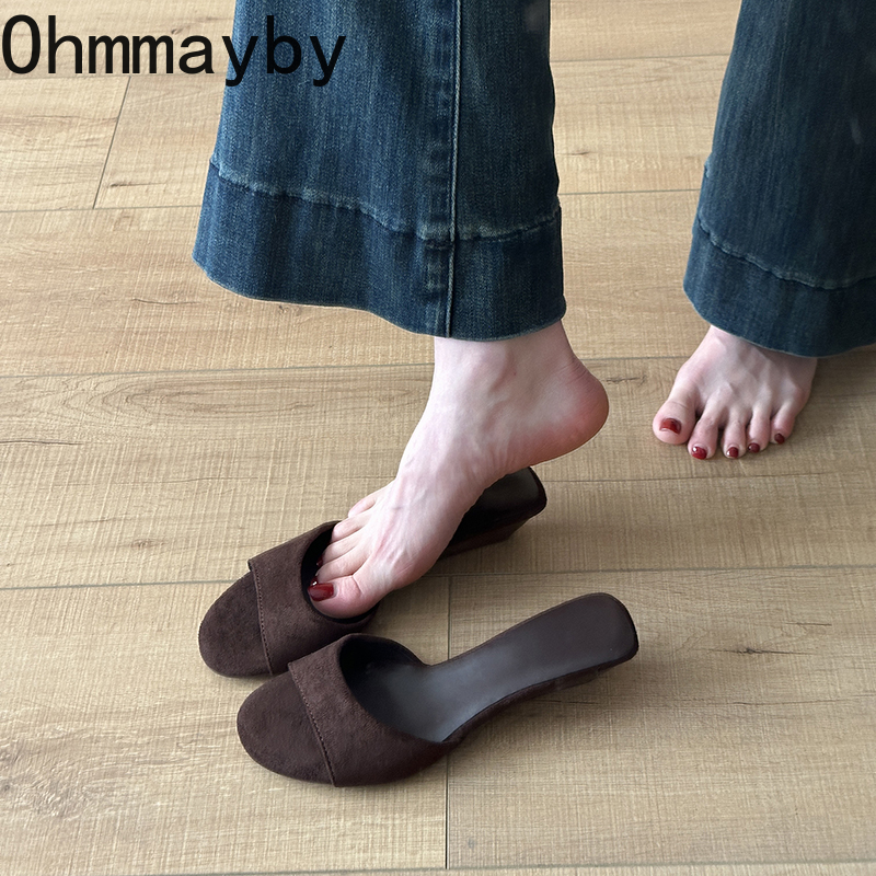 Summer Women's Open Toe Suede  - Summer Clothing Colors ulasan dan harga