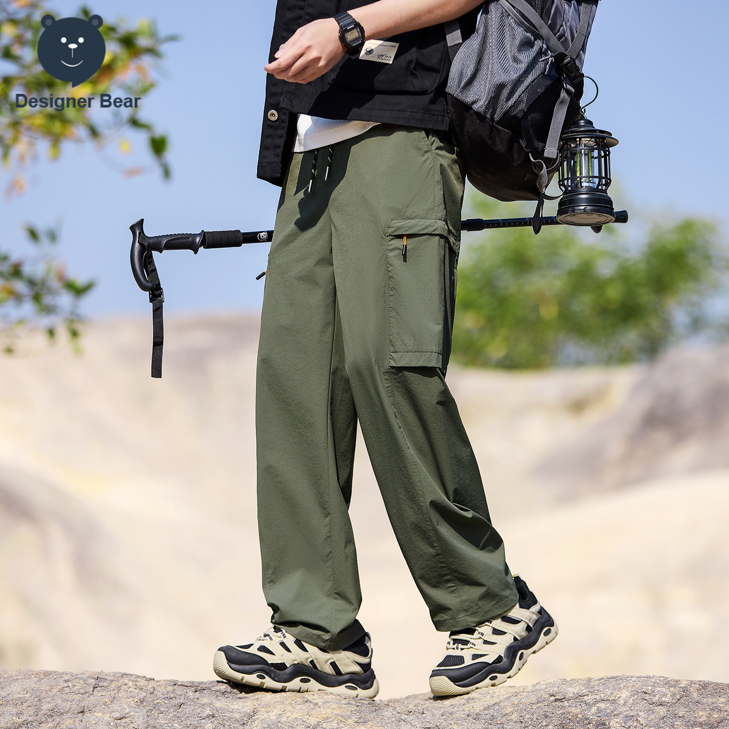 Brand Clothing Men's Cargo Pan - Summer Clothing Work ulasan dan harga