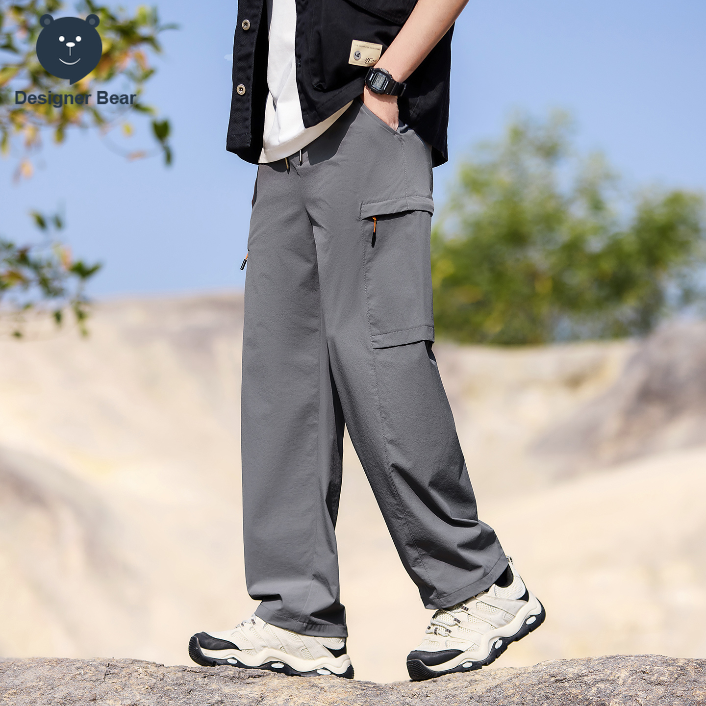 Brand Clothing Men's Cargo Pan - Summer Clothing Work ulasan dan harga