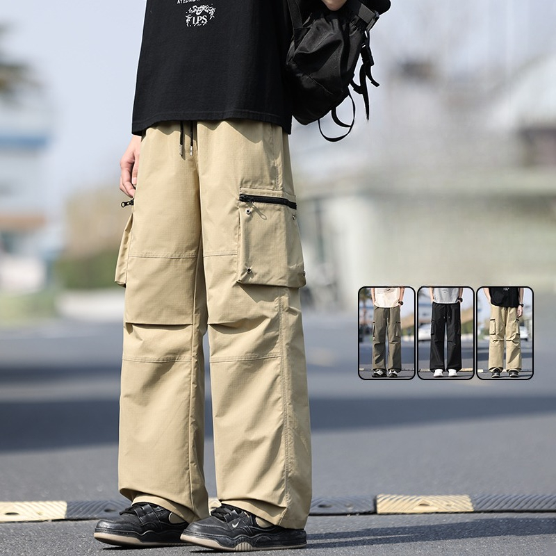 Streetwear Men's Baggy Cargo P - Summer Clothing Work ulasan dan harga