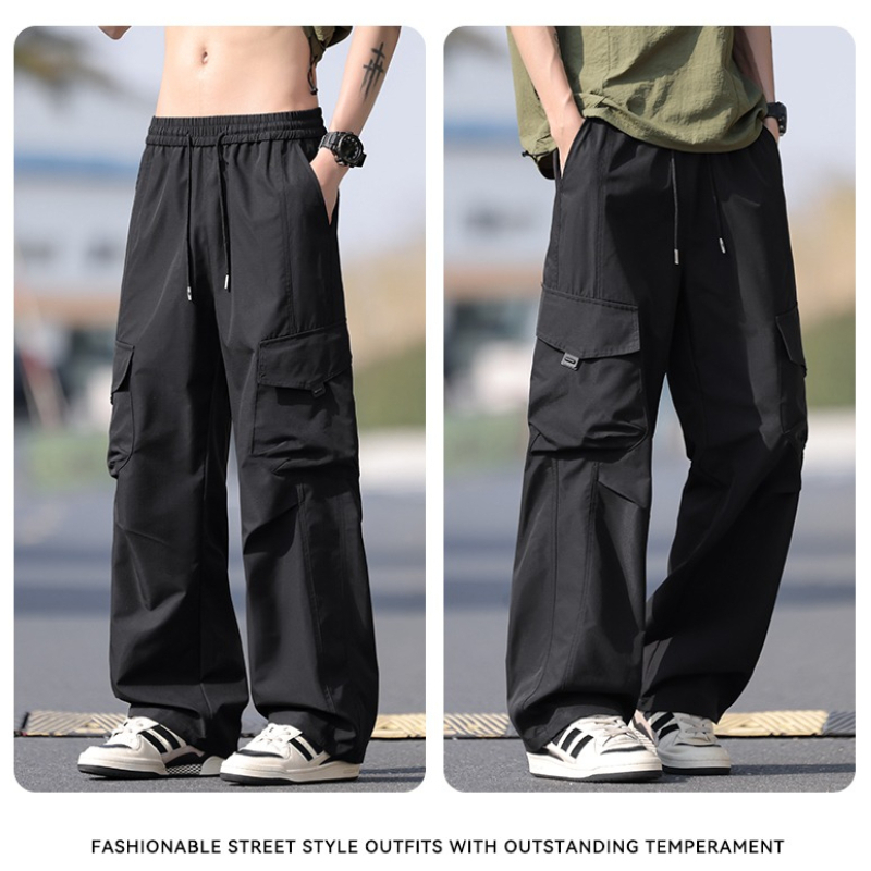 Streetwear Men's Baggy Cargo P - Summer Clothing Work ulasan dan harga
