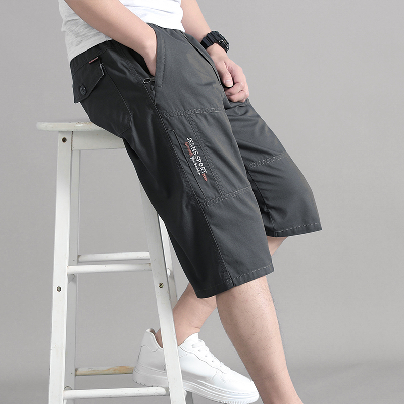 Zipper Pocket Workwear Shorts  - Summer Clothing Work ulasan dan harga