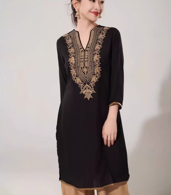 Indian Retro Embroidered Women - Summer Clothing Pakistan ulasan dan harga