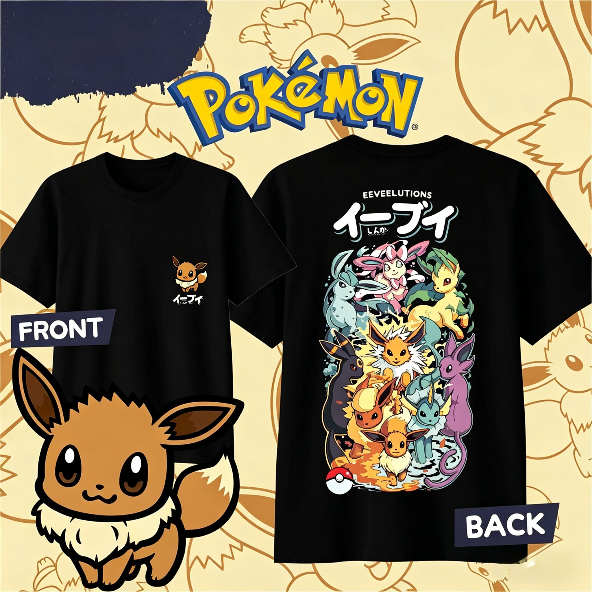 2025 Summer Pokémon Anime Kaos - Summer Clothing Men 2025 ulasan dan harga