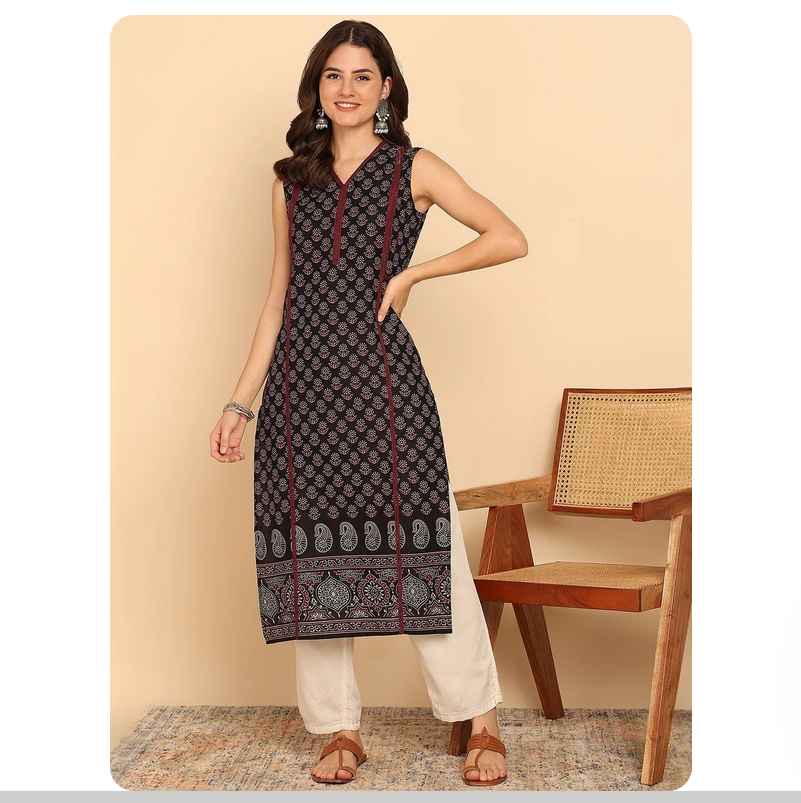 Indian ethnic style printed pu - Summer Clothing Pakistan ulasan dan harga