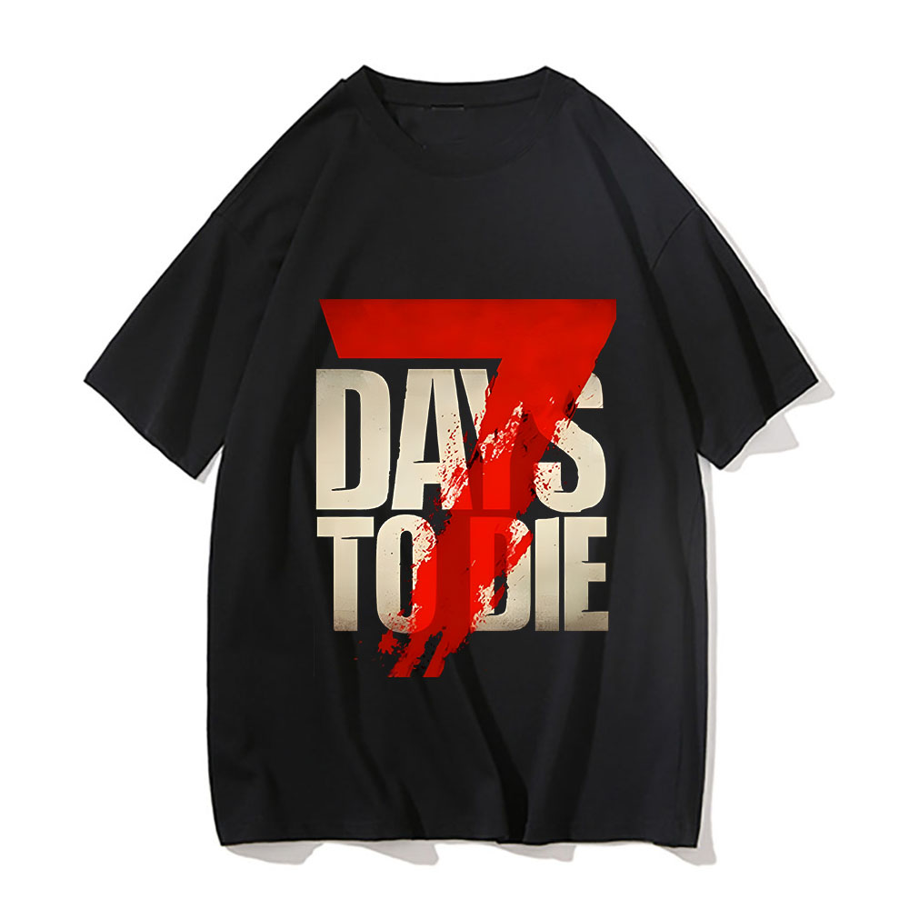 7 Days To Die Hot Game Mens Sh - Summer Games Clothing Brand ulasan dan harga