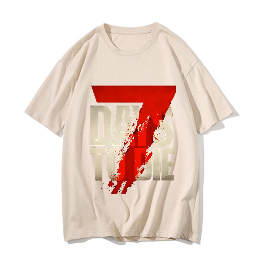 7 Days To Die Hot Game Mens Sh - Summer Games Clothing Brand ulasan dan harga